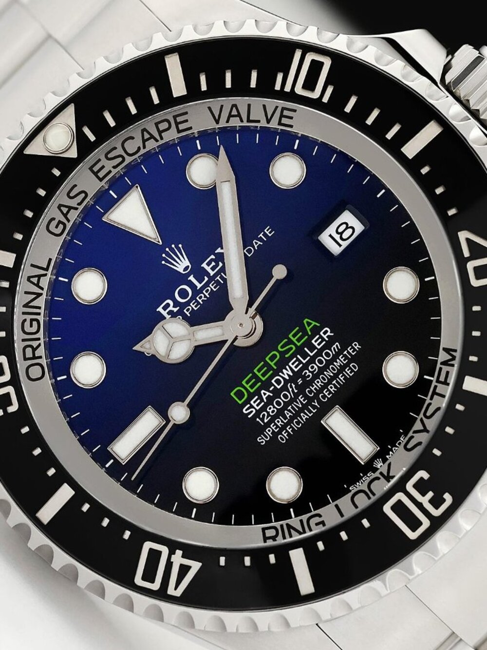 2020 CARD ROLEX SEA-DWELLER DEEPSEA D-BLUE JAMES CAMERON STEEL 44MM WATCH